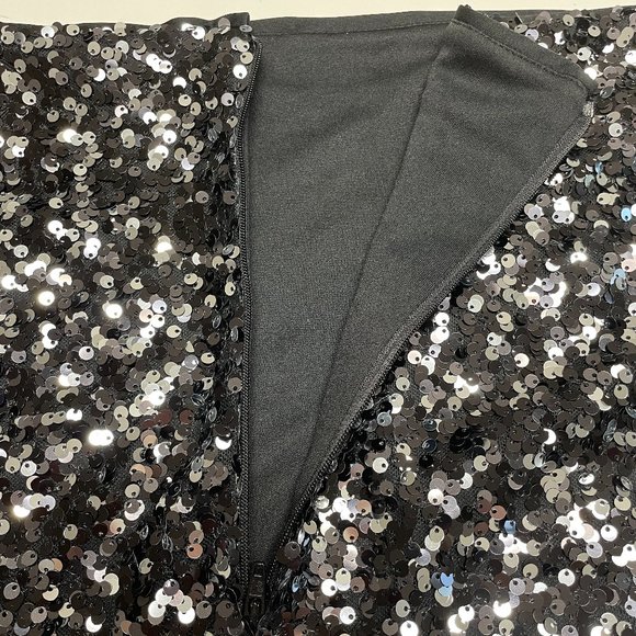 Black Sequin Skirt - Picture 2 of 7